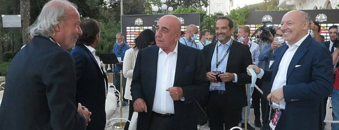 Beppe Marotta aperçu tout sourire à l’Hotel Sheraton