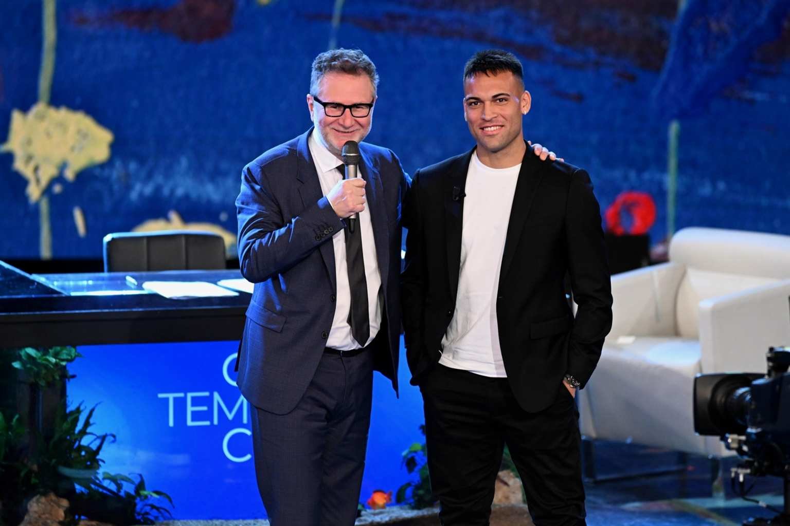 Lautaro dans l'émission TV "Che tempo che fa"