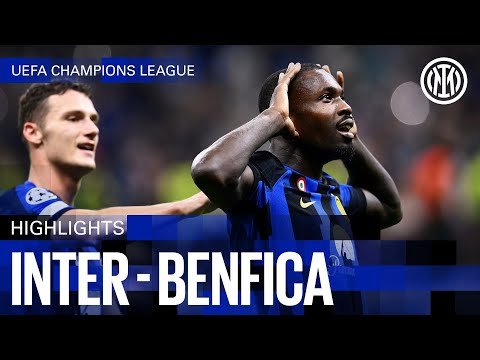 View the video INTER 1-0 BENFICA | HIGHLIGHTS | UEFA CHAMPIONS LEAGUE 23/24 ⚽⚫🔵