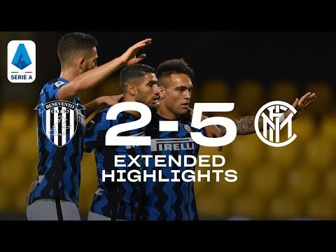 View the video BENEVENTO 2-5 INTER | REAL AUDIO EXTENDED HIGHLIGHTS | A FEARSOME INTER SCORE FIVE GOALS! 🖐🏻⚫🔵