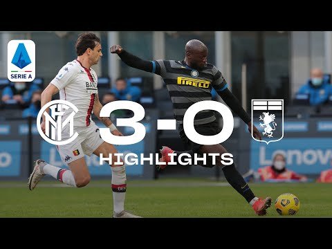 View the video INTER 3-0 GENOA | HIGHLIGHTS | SERIE A 20/21 | The Nerazzurri dominate the match! 📈⚫🔵