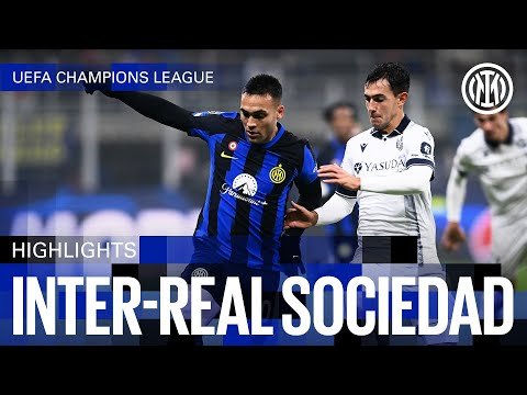 View the video ALL SQUARED IN SAN SIRO 🤝 | INTER 0-0 REAL SOCIEDAD | HIGHLIGHTS | UEFA CHAMPIONS LEAGUE 23/24 ⚽⚫🔵