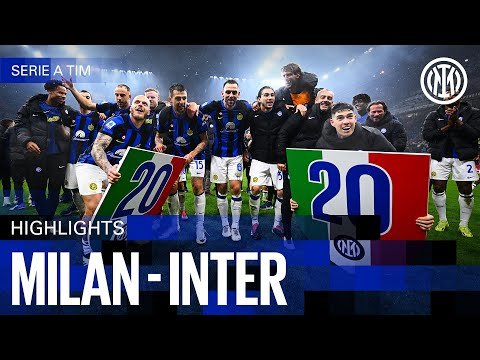 View the video CHAMPIONS OF ITALY 🇮🇹⭐⭐ | MILAN 1-2 INTER | HIGHLIGHTS | SERIE A 23/24 ⚫🔵🇬🇧