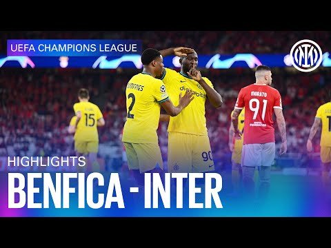 View the video BENFICA 0-2 INTER | HIGHLIGHTS | UEFA CHAMPIONS LEAGUE 22/23 ⚽⚫🔵🇬🇧