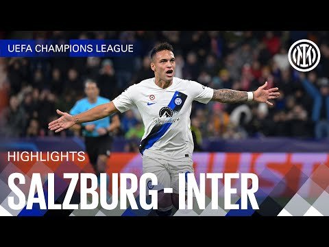 View the video SALZBURG 0-1 INTER | HIGHLIGHTS | UEFA CHAMPIONS LEAGUE 23/24 ⚽⚫🔵