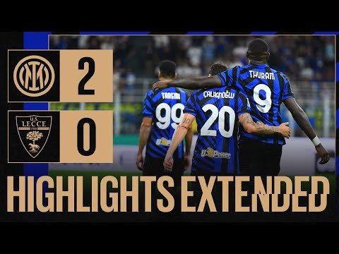 View the video PRIMA IN CASA ➡️ VITTORIA! ✅🙌 | INTER 2-0 LECCE | EXTENDED HIGHLIGHTS 📺⚫🔵