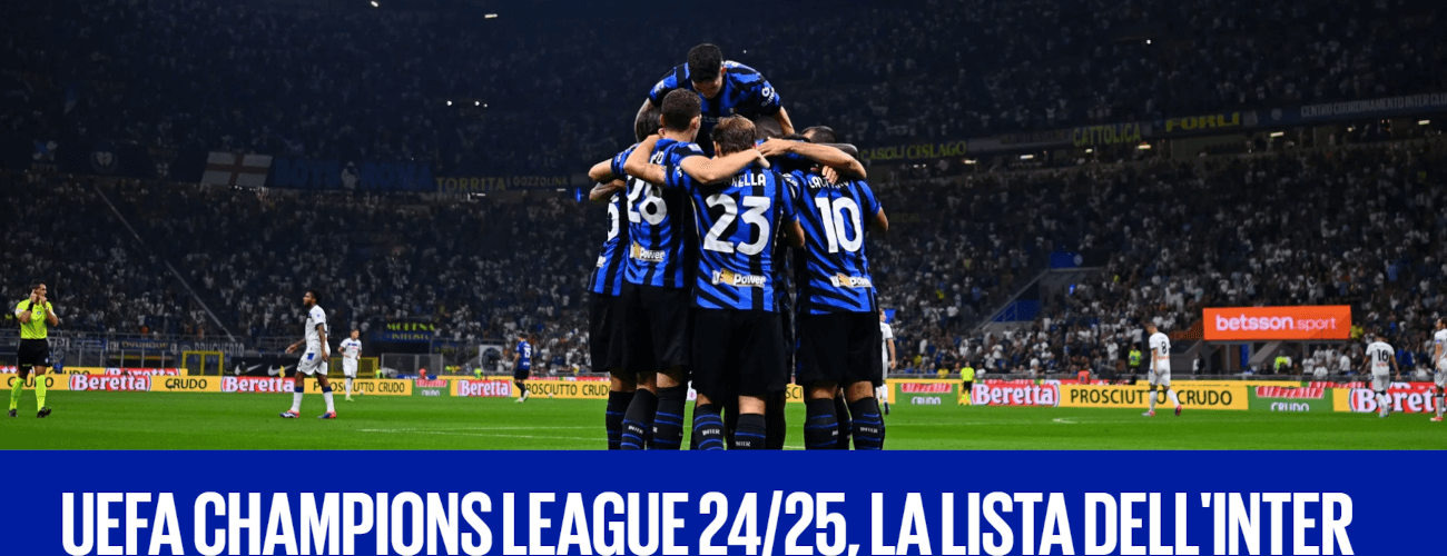 Ligue des Champions: L'Inter officialise sa liste de 23 joueurs